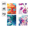 Тетрадь 48л. A5 клетка Greenwich Line "Magic of flowers" глянцевая ламинация, 70 г/м2 RE-N5c48-41050