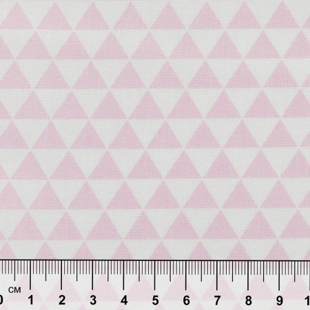 Ткань для пэчворка PEPPY БАБУШКИН СУНДУЧОК 50 x 55 см 140 ± 5 г/м2 100% хлопок БС-45 треугольники розовый