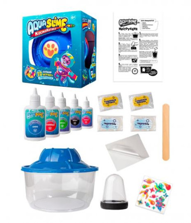 Набор для опытов Slime "Aqua Slime. Большой набор" 650 г AS-AQ002
