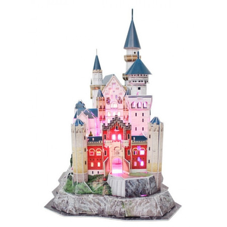 3D пазл CubicFun Серия "LED" Нойшванштайн, 128 деталей UT-L174h