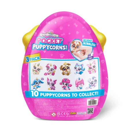 Игровой набор-сюрприз ZURU Rainbocorns Pocket Puppycorn S1 с акс. игрушка сюрприз IT-9284