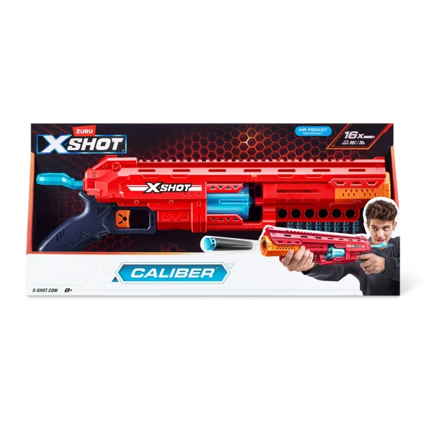 Игровой набор ZURU X-Shot Caliber с акс. (бластер, 16 снарядов) ROS-44141