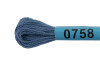 Нитки для вышивания GAMMA мулине (0207-0819) 8 м №0758 серо-синий MG-0758