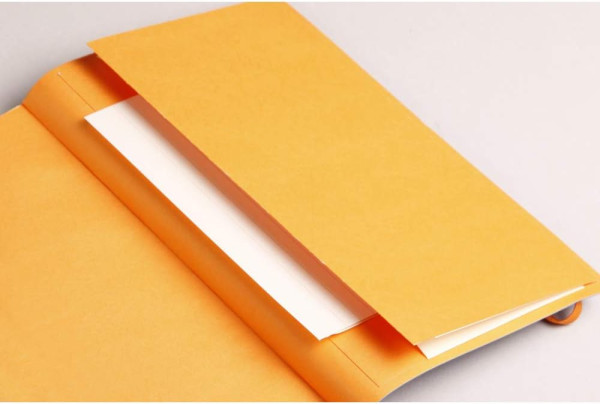 Блокнот RHODIARAMA Softcover A5 90 г/м2 80 л, в линию, на резинке, серебро RH-117401C