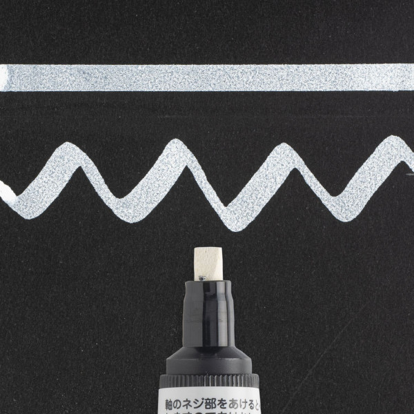 Маркер SAKURA Pen-Touch Calligrapher толстый стержень 5.0 мм Белый MPXPFK-C-50