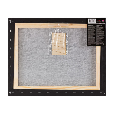 Холст грунтованный на подрамнике VISTA-ARTISTA 100% хлопок 40 х 50 см 240 г/м2 PERESLAVL BLACK EDITION мелкозернистый ACBF-4050