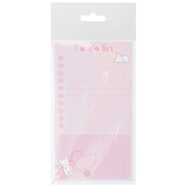 Блок для записей (To Do list) MESHU "Кitten" 8 x 15 см 50л. на склейке RE-MS_46564