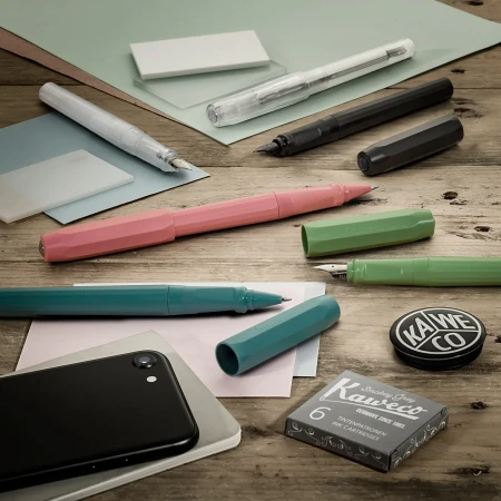 Ручка-роллер KAWECO PERKEO Iridescent Pearl 0.7мм переливающийся перламутровый корпус KAW-11000451