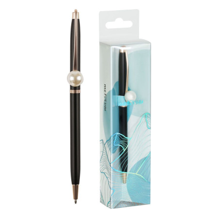 Ручка шариковая автоматическая MESHU "Black jewel" синяя, 1.0 мм RE-MS_66004