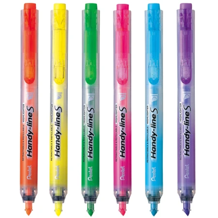 Маркер-выделитель текста автоматический PENTEL Handy-Lines 1.0-4.5 мм пулевидный
