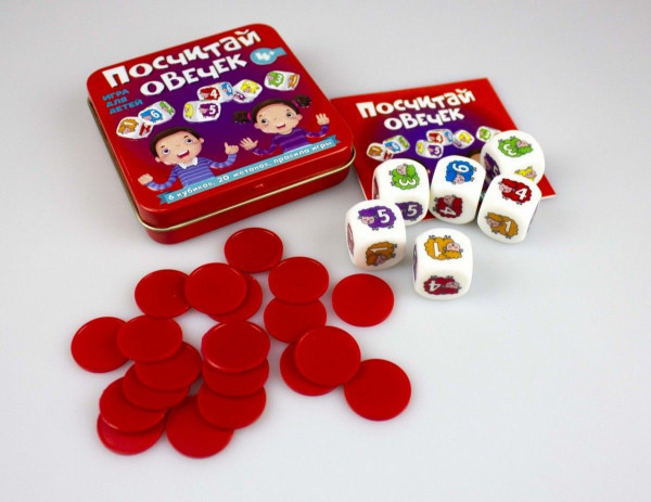 Настольная игра: Посчитай овечек (жестяная коробочка) MAG03554