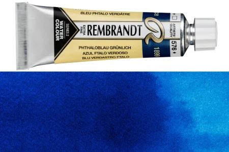 Краска акварельная REMBRANDT туба 10 мл №576 Сине-зелёный фталоцианин RT05015760