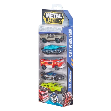 Набор машинок ZURU Metal Machines City Force в ассортименте, 5 шт IT-6767