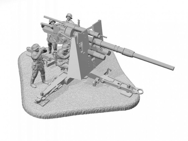 Сборная модель: Немецкая зенитка Flak 36/37 88 мм, З-6158
