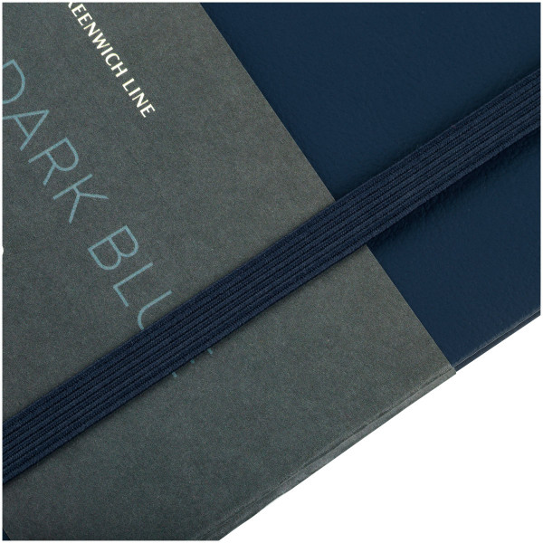 Записная книжка A5 96л. Greenwich Line "Classic. Dark blue" ЛАЙТ, кожзам, с резинкой, блок без линовки RE-NA5е_51436