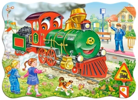 Пазл Castorland 30 Зеленый локомотив B-03433