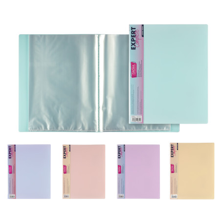 Папка с 40 вкладышами A4 Expert Complete "Trend Pastel" 20 мм, 600 мкм, диагональ, 1 шт, лиловый EC27041740
