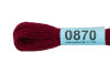 Нитки для вышивания GAMMA мулине (0820-3070) 8 м №0870 т.бордовый MG-0870
