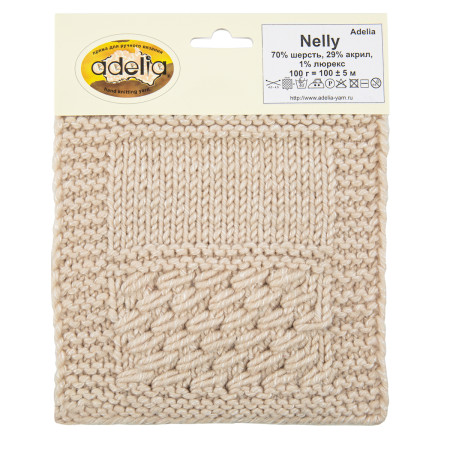 Пряжа ADELIA Nelly 70% шерсть, 30% акрил 100 г 100 м ± 5 м