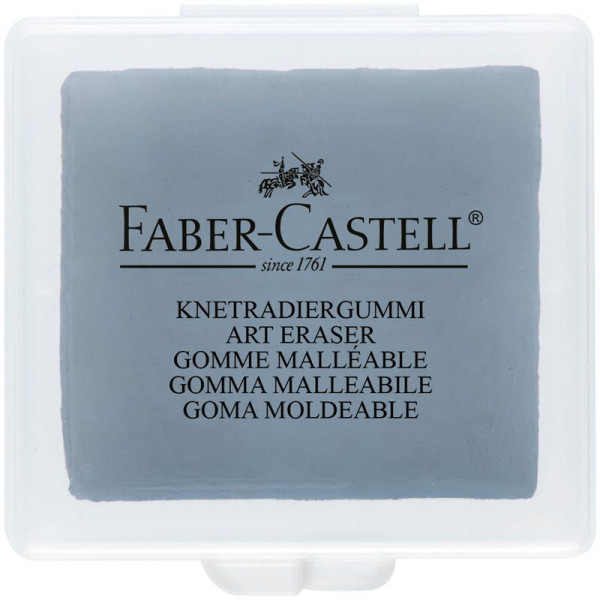 Ластик-клячка Faber-Castell 40 x 35 x 10 мм, формопласт, серый RE-127220