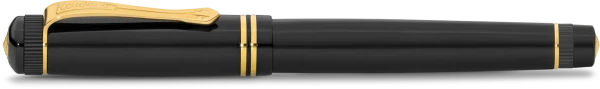 Ручка-роллер KAWECO DIA2 0.7мм черный корпус с золотистыми вставками  KAW-10000567