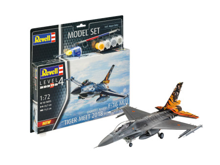 Сборная модель: REVELL Многофункциональный истребитель F-16 Mlu 31 Sqn "Клейне-Брогель" 1:72, подарочный набор UT-63860
