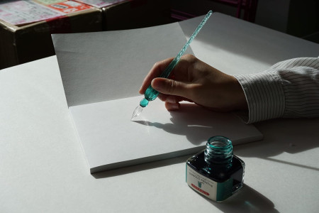 Ручка-перо стеклянная J. Herbin 18 см Прозрачная RH-21401T