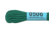 Нитки для вышивания GAMMA мулине (0207-0819) 8 м №0506 т-зеленый MG-0506