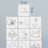 Татуировка на тело чёрная "Котики" 6 х 6 см SIM-10449485