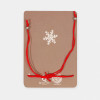 Браслет "Новогодний" влюблённые, сердце, цвет красный 4935785