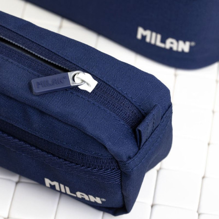 Пенал 2 отделения MILAN "1918" 21 x 8.5 x 6.1 см, синий ML-081148SNCB