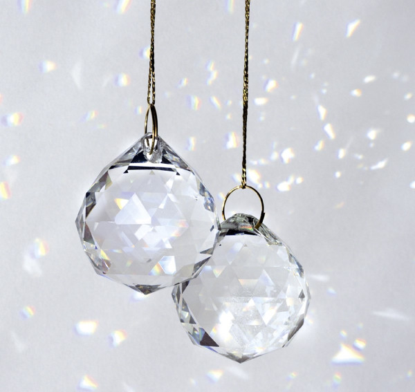 Набор для творчества Ловец снов FOLIA Sun Catcher Crystal Trio, 3 стеклянных кристалла (2,3,4 см), золотистая нить 16 м FL-23849