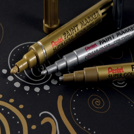 Маркер перманентный PENTEL Paint 0.6 мм пулевидный 1 шт