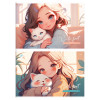 Альбом для рисования 20л. A4 BG "Cute pet" на скрепке RE-АР4ск20_08597