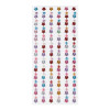 Наклейки акриловые MESHU "Bright flowers" 25 x 10 см, стразы, 150 накл, инд. уп. RE-MS_46773