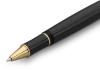 Ручка-роллер KAWECO DIA2 0.7мм черный корпус с золотистыми вставками  KAW-10000567