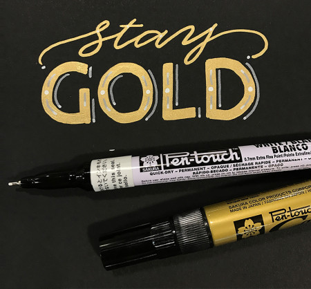 Маркер SAKURA Pen-Touch Calligrapher толстый стержень 5.0 мм