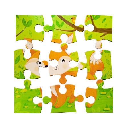 Пазл Baby Toys. First Puzzle 9 "Лисичка" KOR-04152