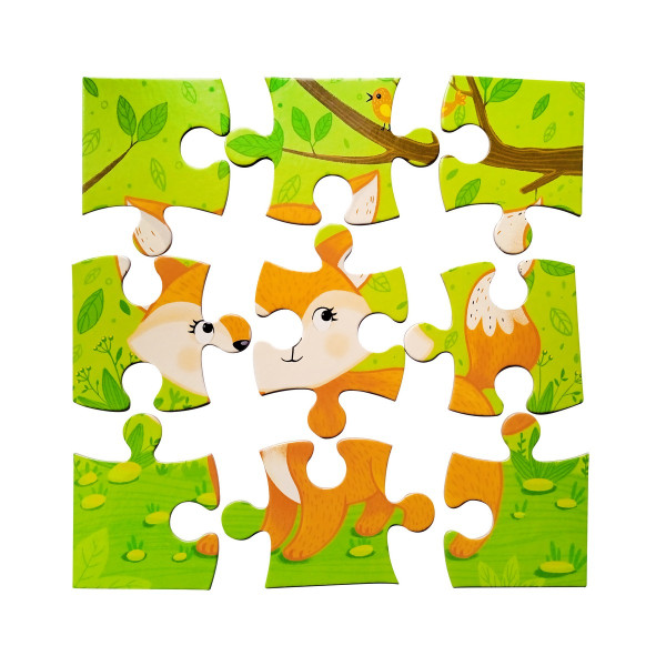 Пазл Baby Toys. First Puzzle 9 "Лисичка" KOR-04152