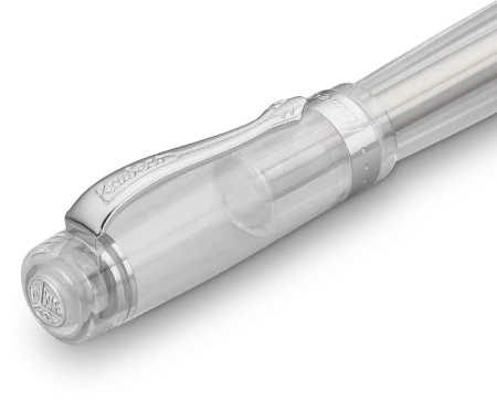 Ручка-роллер KAWECO STUDENT 0.7мм прозрачный корпус с хромированными вставками  KAW-10001192