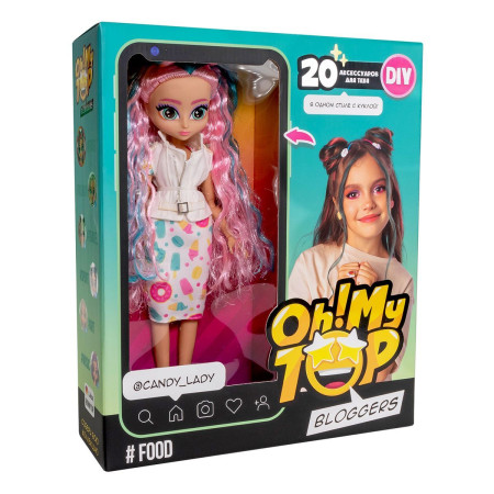 Игровой набор Кукла и аксессуары DIY Oh!My Top Food 3+ AS-MT1603