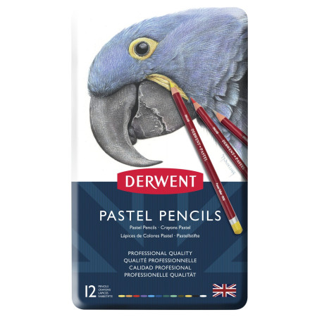 Набор пастельных карандашей DERWENT Pastel 12 цв, в мет.коробке D-32991