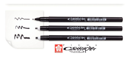 Ручка для каллиграфии SAKURA Pigma Calligrapher Черный