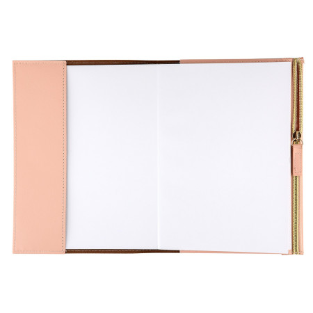 Блокнот-клатч для записей Стихия 80 г/м2, 14.2 x 20.5 см, 80 л, мягкая обложка, пудровый NP-ST04042