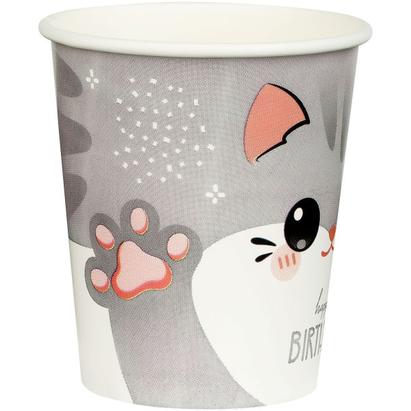 Стаканы бумажные MESHU "Kitten" 200 мл, 6 шт RE-MS_55438