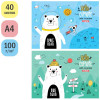 Альбом для рисования 40л. A4 ArtSpace "Рисунки. Bear hug" на склейке RE-А40кл_36142