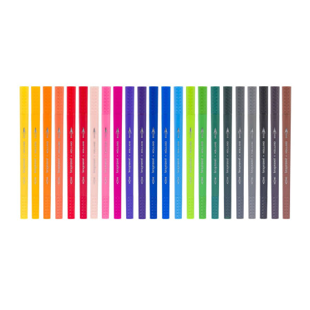 Набор двусторонних линеров BRUYNZEEL Brushpen 24 цвета MP60325024