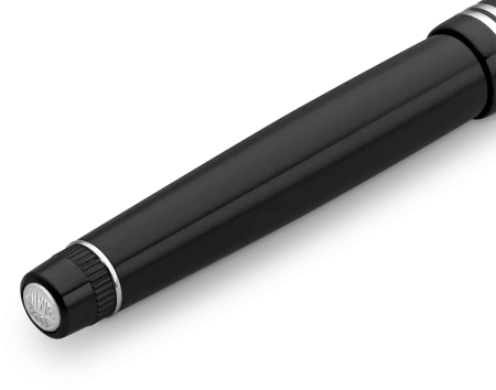 Ручка-роллер KAWECO DIA2 0.7мм черный корпус с хромированными вставками  KAW-10000566