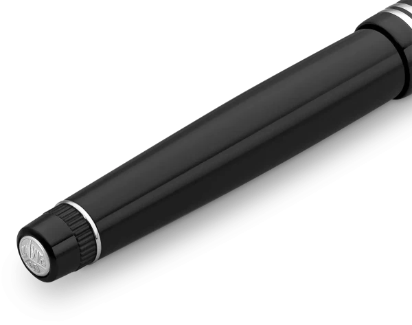 Ручка-роллер KAWECO DIA2 0.7мм черный корпус с хромированными вставками  KAW-10000566