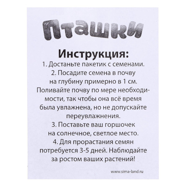 Набор для опытов ЭВРИКИ "Пташки, выращиваем травку" фиолетовая SL-04639 SIM-5155390